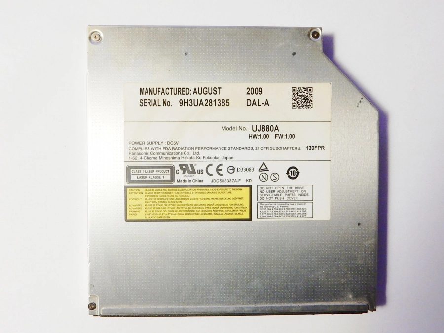 Фото товара Оптический привод DVD-RW Panasonic UJ880A 9H3UA281385 DAL-A