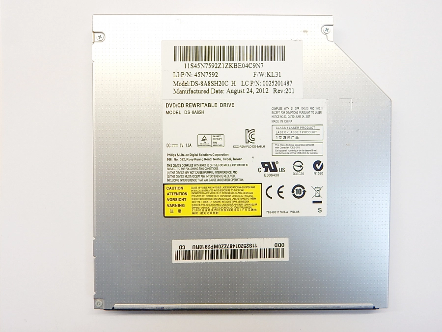 Фото товара Оптический привод DVD-RW Lite-On DS-8A8SH DS-8A8SH20С