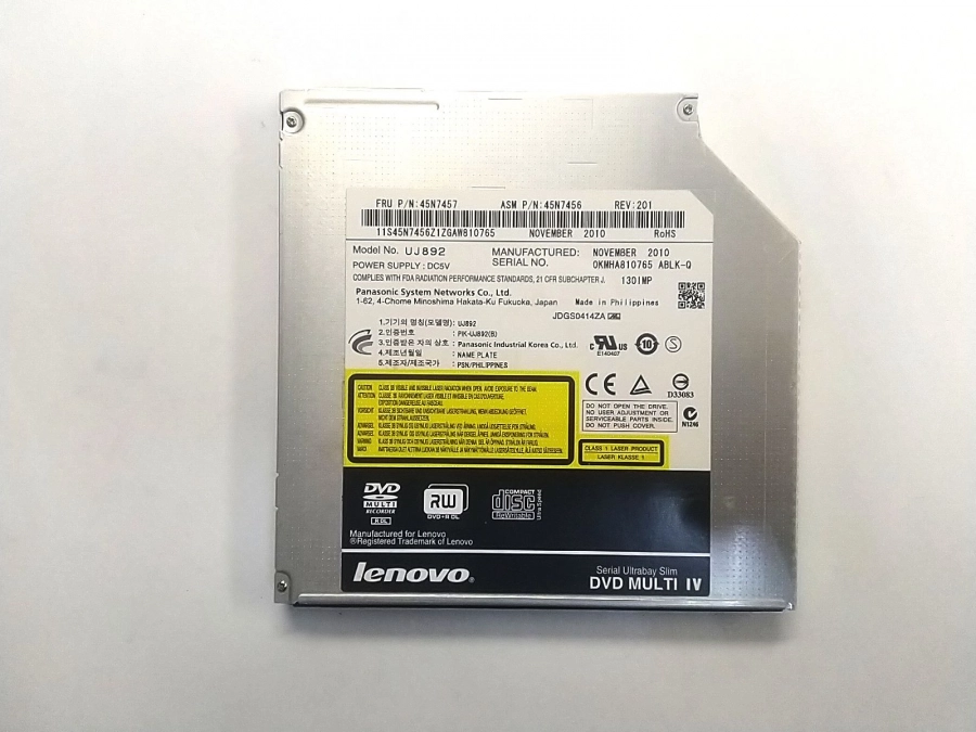 Фото товара Оптический привод DVD RW UJ892 45N7457 45N7456