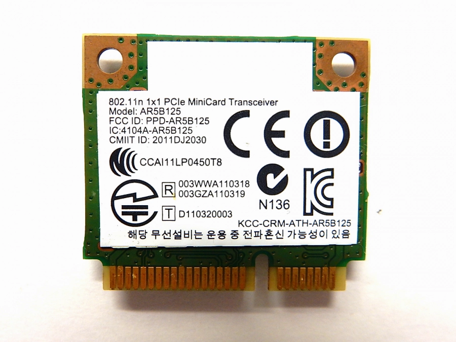 Фото товара Wi-Fi модуль ноутбука Atheros AR5B125