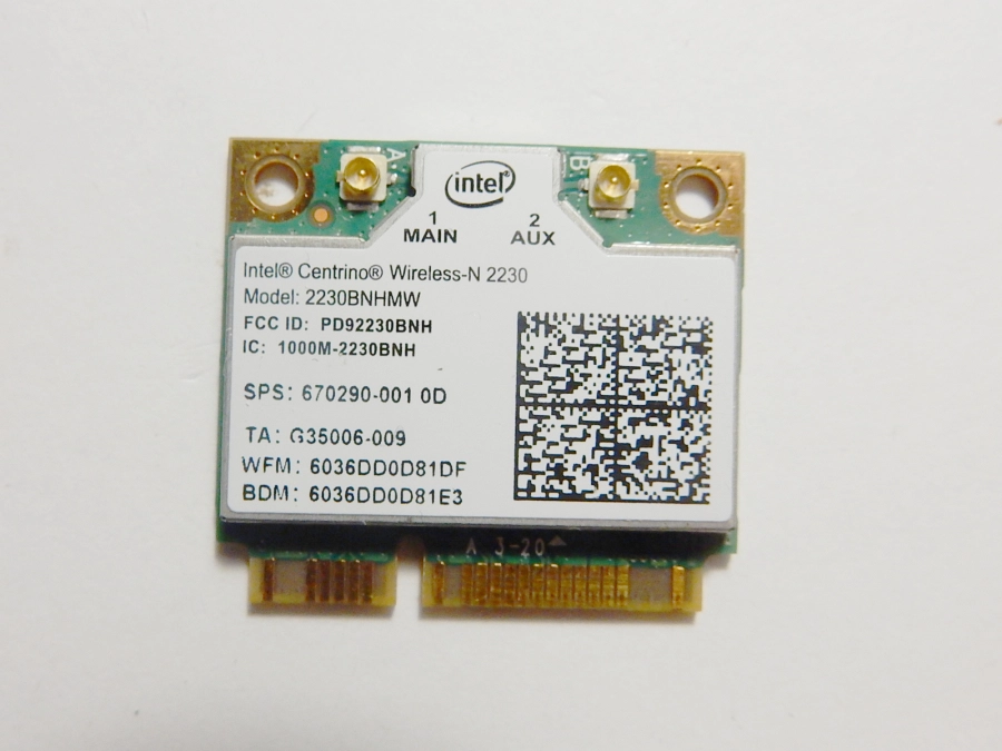 Фото товара Wi-Fi + Bluetooth модуль Intel Centrino Wireless - N 2230 2230BNHMW