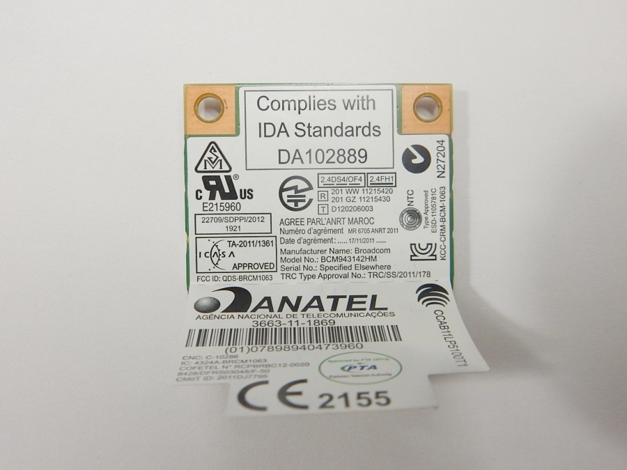 Wi-Fi+Bluetooth модуль Broadcom BCM943142HM