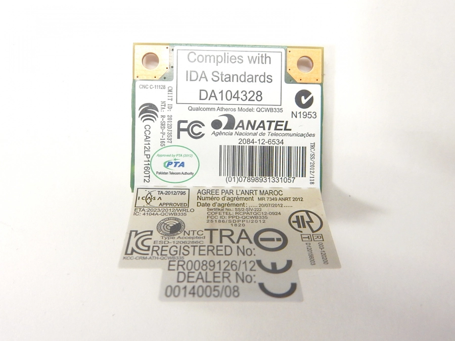 Фото товара Wi-Fi+Bluetooth модуль Qualcomm Atheros QCWB335 T77H436.03 HF