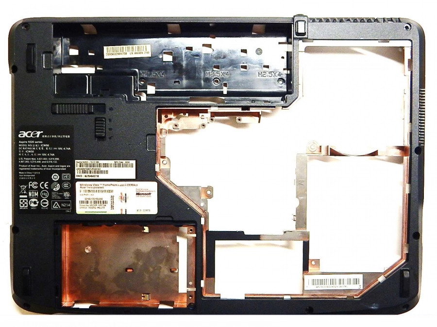 Корпус нижняя часть (корыто) 511653BO013 AP01K000E00 Acer Aspire 5520 5310 5315 5720 5710