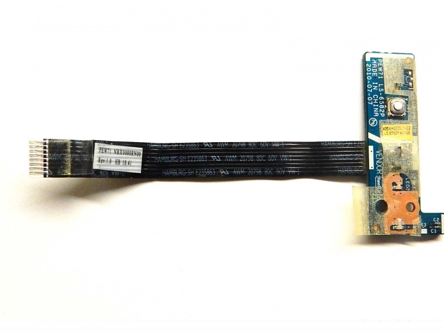 Плата кнопки включения PEW71 LS-6582P Rev: 1.0 eMachines E442 E644 E642, Acer Aspire 5250 5552 5733 5736 5742, Packard Bel