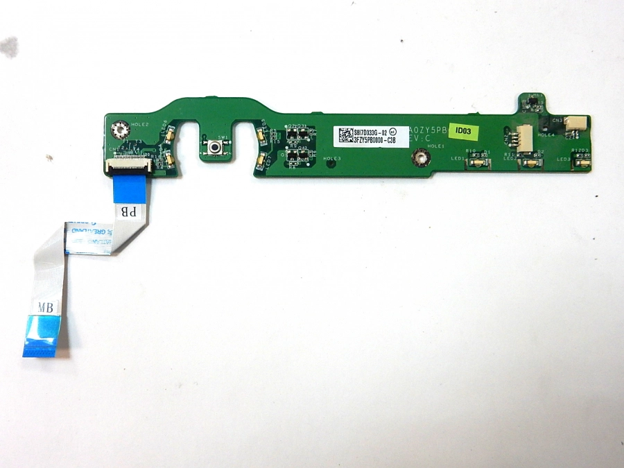 Плата кнопки включения и led индикации DA0ZT5PB6C0 REV: C S8I7D033G-02 3FZY5PB0000-C3B с шлейфом Acer Aspire 7530G