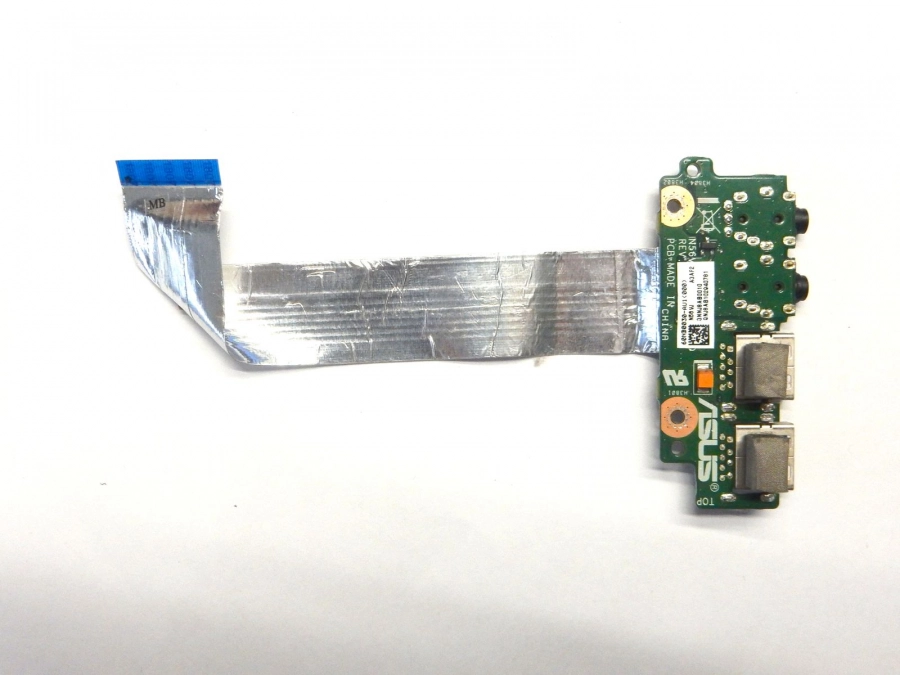 Доп плата AUDIO, USB N56VM AUD IO BOARD REV: 2.3 60NB0030-AU1 с шлейфом Asus N56 N56V