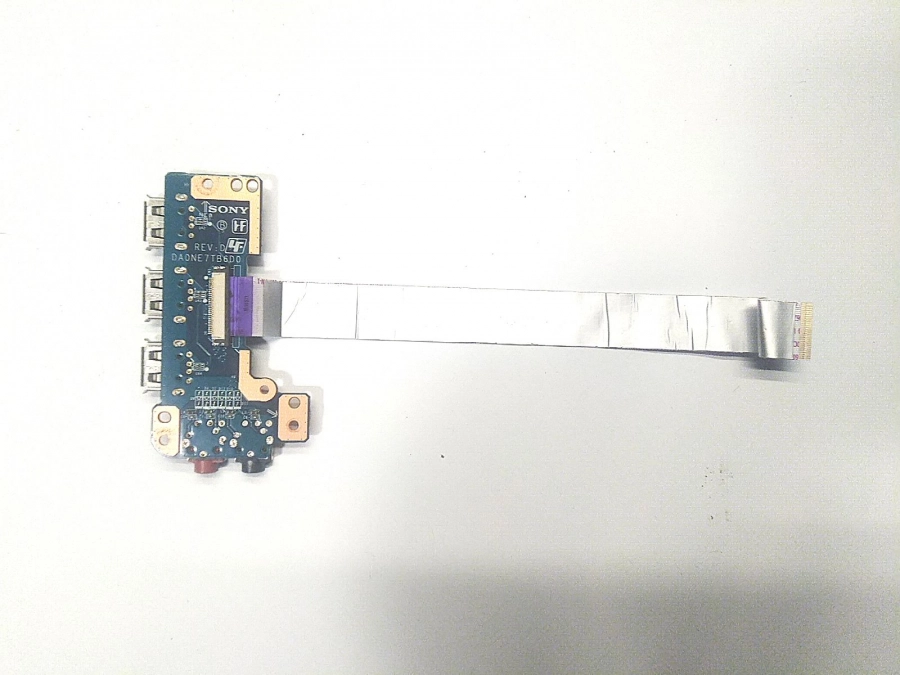 Доп плата USB, AUDIO DA0NE7TB6D0 REV: D с шлейфом Sony Vaio PCG-61511VD