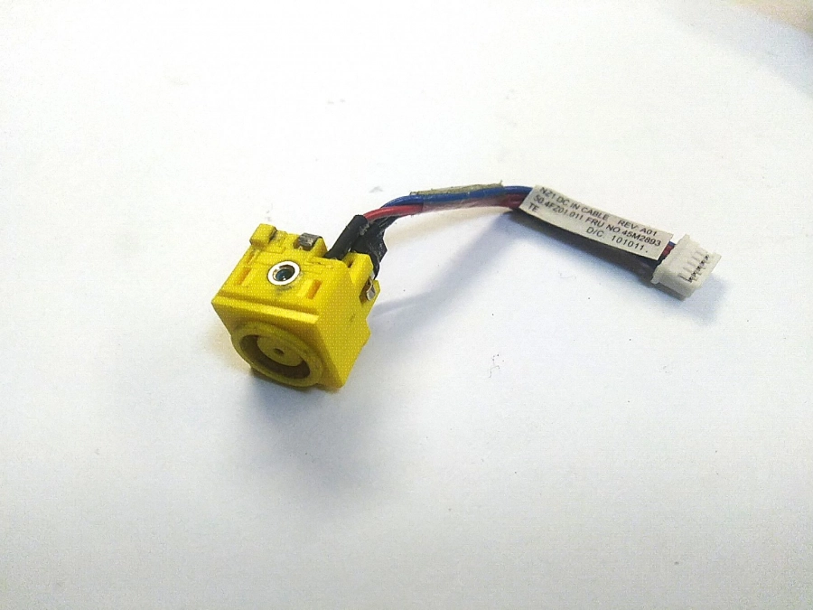 Разъем питания на шлейфе NZ1 ВС IN CABLE 50.4FZ01.011 45M2893 для Lenovo ThinkPad T410, T410i
