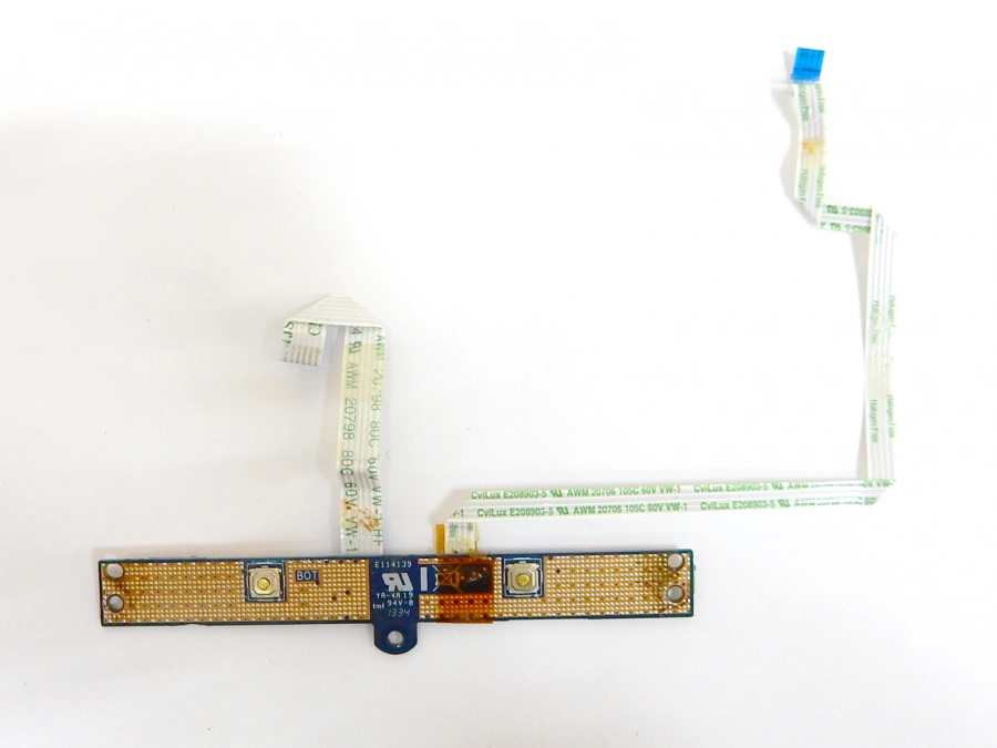 Плата кнопок тачпада PT10 6 BTN BRD REV: 2.1 12509478-02115 с шлейфами Toshiba Satellite C50-A-L6K