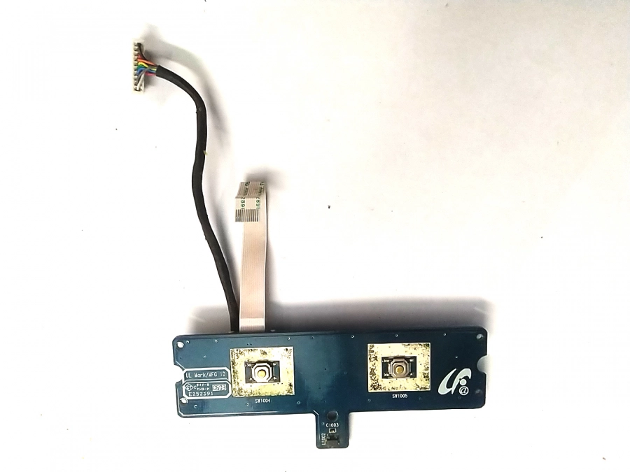 Плата кнопок тачпада HABANA (R65/P50) BA59-01792A REV: 1.0 MP (20051110) с шлейфами Samsung R65