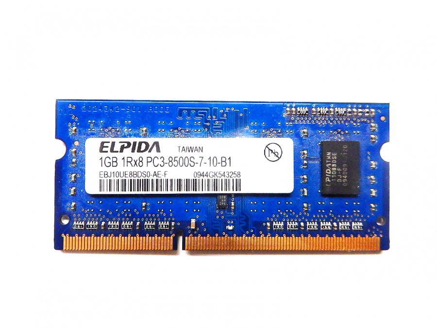 Фото товара Elpida 1GB EBJ10UE8BDS0-AE-F 1GB 1Rx8 PC3-8500S-7-10-B1