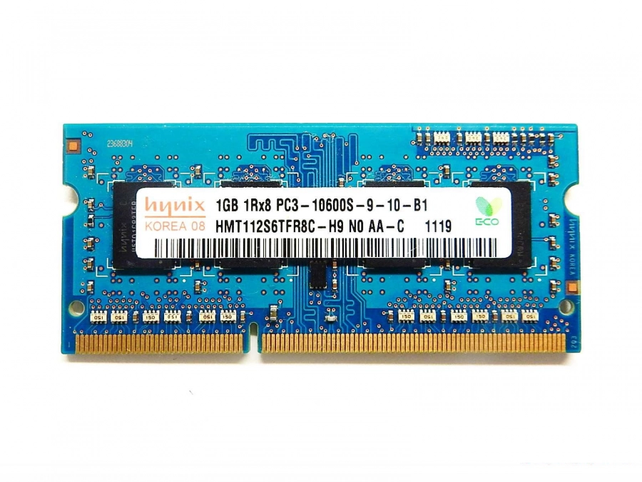 Фото товара Hynix 1GB HMT112S6TFR8C-H9 N0 AA-C 1GB 1Rx8 PC3-10600S-9-10-B1
