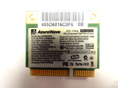 Wi-Fi модуль Atheros AR5BHB63 AW-GE781