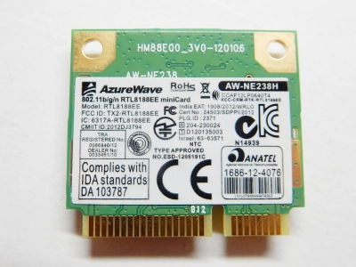 Wi-Fi модуль Realtek RTL8188EE AzurreWave AW-NE238H