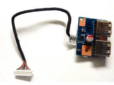 Плата разъемов USB с шлейфом JV50-MV USB BD 08649-1, 48.4CG04.011, 50.4CG05.021, 50.4CG05.001 Rev: A01 Acer Aspire 5536G 5