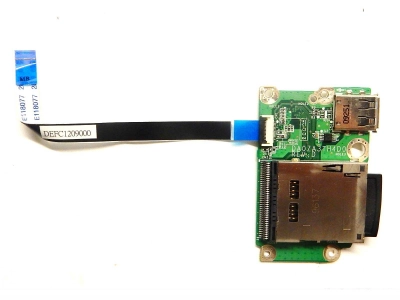 Плата USB, картридера DA0ZA3TH4D0, REV:D с шлейфом DEFC1209000 Acer Aspire One ZA3 751H