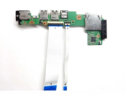 Плата кнопки включения, USB, Audio, LAN, картридера с шлейфами E251244, 60-0A3DI01000-C05, 11097363-09882, 69NA3DB10C05-01