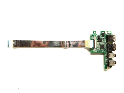 Доп плата USB, Cardrider, Audio E3B GD 1004 3JUM3DB0000 0Y5XYF DA0UM3P18E0 REV: E с шлейфом DELL INSPIRON 1564