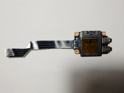 Плата AUDIO и картридера PIWG1 LS-6751P Rev: 1.0 с шлейфом PIWG2 NBX0000SN00 Rev: 2.0 Lenovo G570