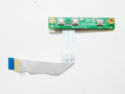 Плата кнопки включения с шлейфом PEGATRON H36 PSW BOARD REV: 2.0 N0W0G10D02 DNS 0126389, 0123259, H36T H36