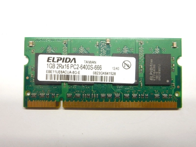 Elpida 1GB EBE11UE6ACUA-8G-E 1GB 2Rx16 PC2-6400S-666