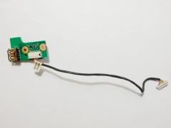 Миниатюра товара Плата кнопки включения, USB N61DA POWER BOARD REV: 2.1 60.NZZPS1000-E01 с шлейфом 14G140288010 Asus N61D N52D