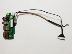 Миниатюра товара Доп плата USB, AUDIO 60.NZZAU1000-E01 с шлейфами 14G140336000 14G140280400 Asus N61 N61D N52D
