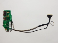 Миниатюра товара Доп плата USB, AUDIO 60.NZZAU1000-E01 с шлейфами 14G140336000 14G140280400 Asus N61 N61D N52D