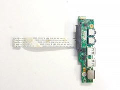 Миниатюра товара Доп плата USB, AUDIO, разъема HDD 510100100507 X01_IO NPB REV: C с шлейфом iRU Intro 104