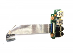 Миниатюра товара Доп плата AUDIO, USB N56VM AUD IO BOARD REV: 2.3 60NB0030-AU1 с шлейфом Asus N56 N56V