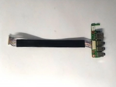 Миниатюра товара Доп плата USB, AUDIO 6-71-B410A-D03 с шлейфом IRU W150DA